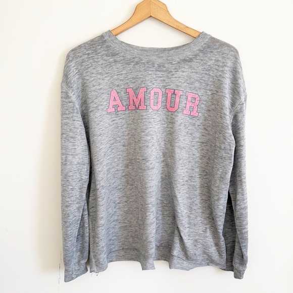 C&C California Tops - C&C California Amour love great long sleeve graphic knit top size medium